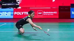 Tunggal putri Korea Selatan, An Se Young, saat bertanding melawan wakil Jepang, Akane Yamaguchi, pada final turnamen bulutangkis Indonesia Open 2026 di Istora Gelora Bung Karno, Senayan, Jakarta, Minggu (7/6/2026). (Bola.com/M Iqbal Ichsan)