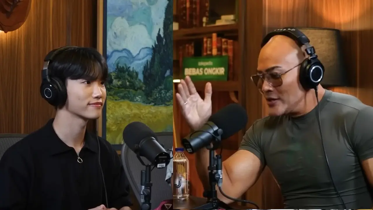 Seo Won Jeong atau ox_zung saat jadi tamu podcast Deddy Corbuzier. (Tangakapan layar YouTube/ Deddy Corbuzier)
