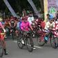 Tour de Indonesia saat start di Probolinggo (Liputan6.com/Dian Kurniawan)