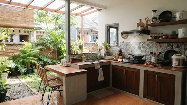 9 Desain Dapur Terbuka untuk Rumah Tipe 36, Hemat Ruang dan Tetap Nyaman