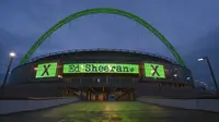 Stadion Wembley tempat konser Ed Sheeran berlangsung.