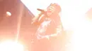 Band Rock Seurieus x Candil tampil beraksi pada Everblast Festival 2023 di Gambir Expo Kemayoran, Jakarta, Sabtu (4/3/2023). Bertajuk Seurieus x Candil, kolaborasi ini tampil di hari pertama festival itu. (Liputan6.com/Herman Zakharia)