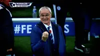 Claudio Ranieri dari Leicester City menjadi pelatih terbaik Liga Inggris di bulan November.