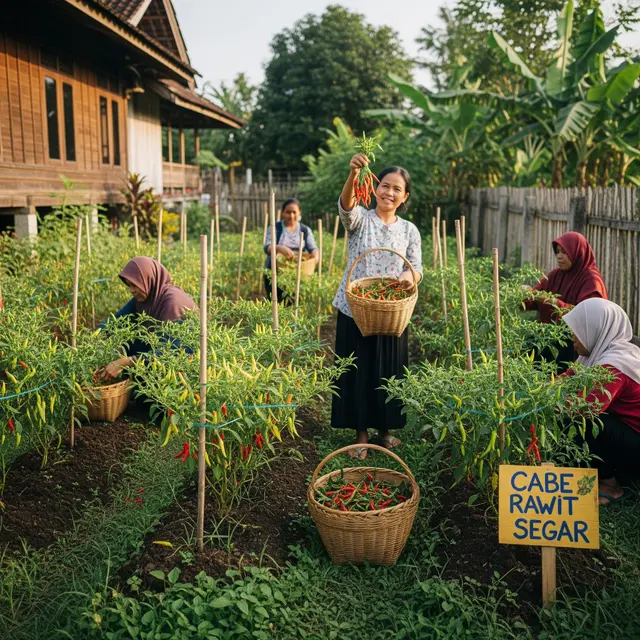 Kebun Sayur Sederhana yang Bisa Dijual oleh Ibu-Ibu (Gemini AI)