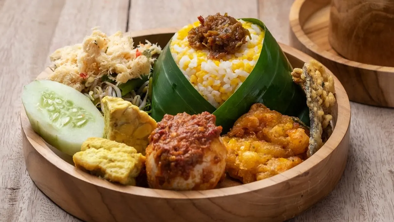 nasi jagung lauk