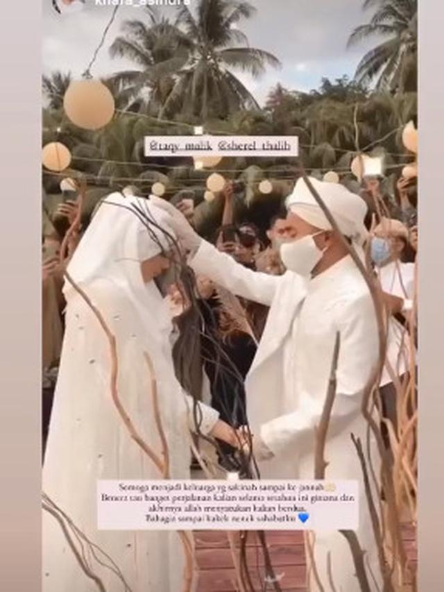 7 Potret Akad Hingga Resepsi Pernikahan Taqy Malik dan Serrel Thalib