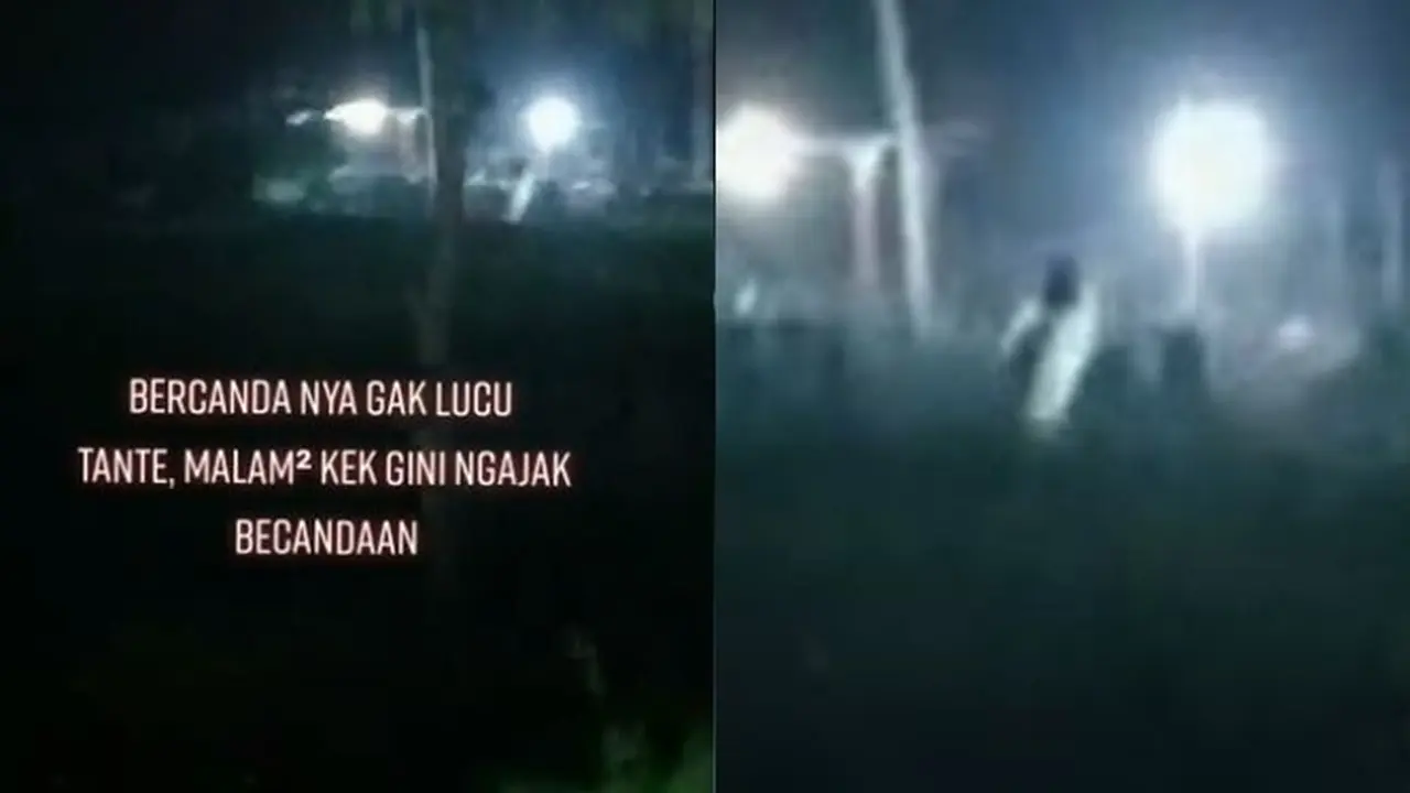 Viral Video Pengendara Rekam Penampakan Kuntilanak di Kuburan, Bikin Merinding
