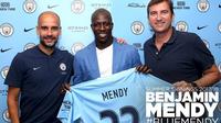Manchester City resmi mendapatkan tanda tangan Benjamin Mendy. (Manchester City). 