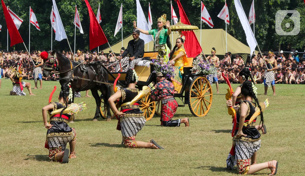 Kegiatan peringatan Hari Pramuka ke-63 juga diisi dengan beragam kegiatan. (Liputan6.com/Herman Zakharia)