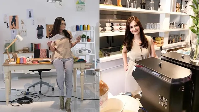 Beda Gaya OOTD Luna Maya dan Cut Tari