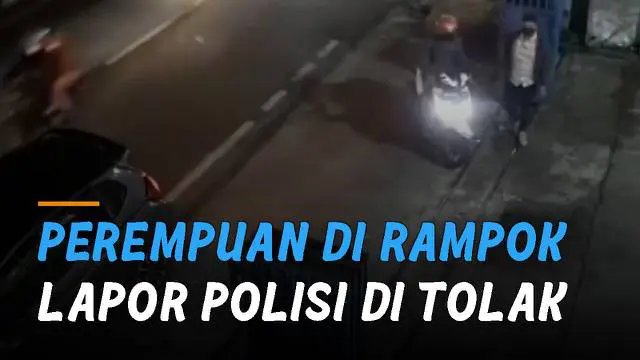 Seorang perempuan menjadi korban perampokan di Jalan Sunan Sedayu, Jakarta Timur.