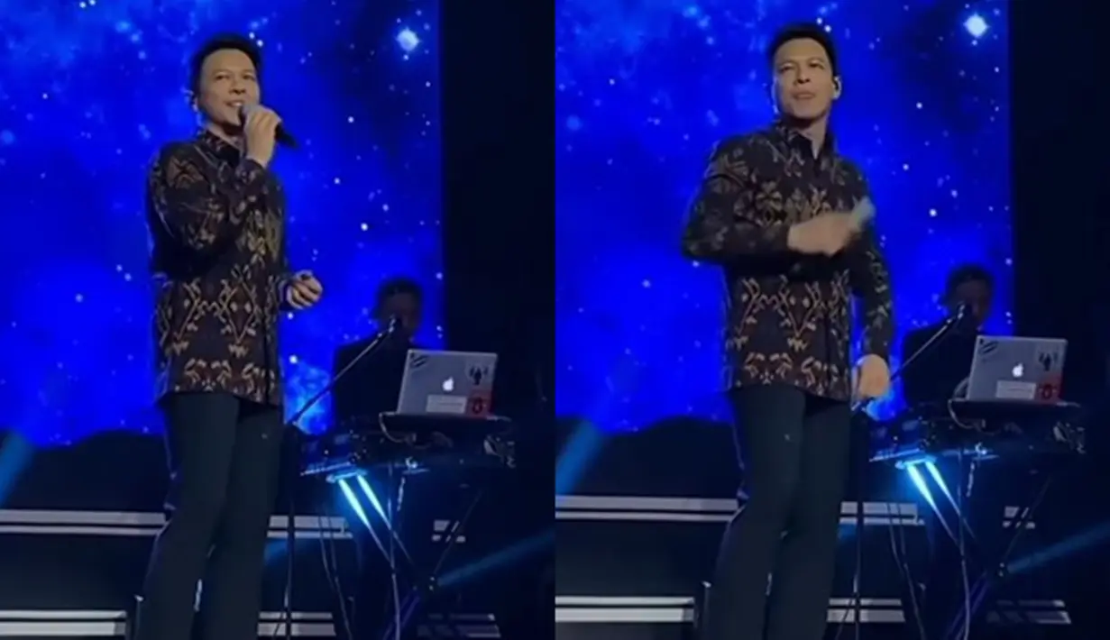Penampilan itu diperlihatkan Ariel saat tampil menjadi salah satu pengisi konser 70 tahun dedikasi Legenda Hidup Titiek Puspa atas Industri Musik Tanah Air. Pemilik nama Nazril Irham itu membawakan lagu Kupu Kupu Malam ciptaan Titiek Puspa yang juga pernah diaransemen ulang oleh NOAH. (Liputan6.com/IG/@pzrsunrise)