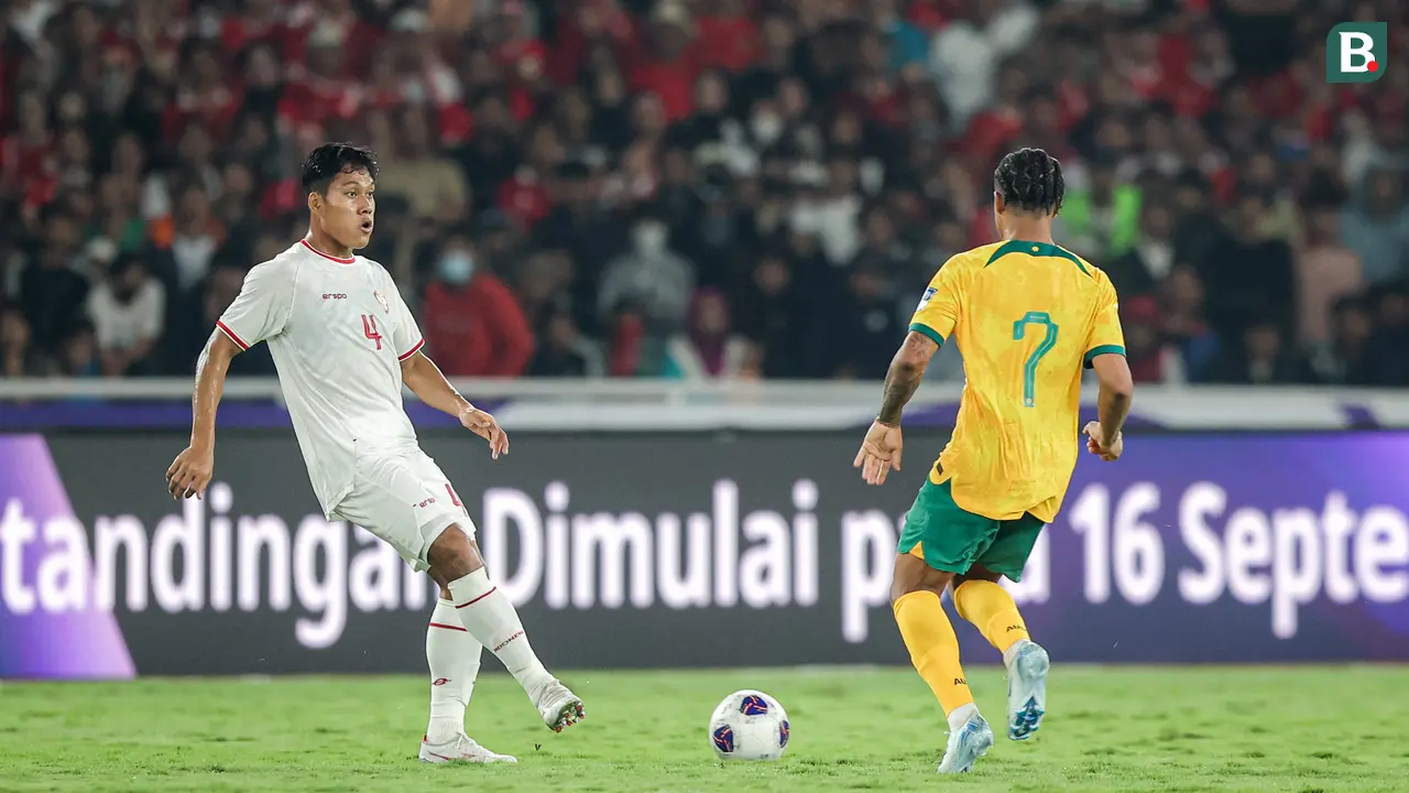 Foto: Debut Wahyu Prasetyo Bersama Timnas Indonesia, Bantu Imbangi Australia di Kualifikasi Piala Dunia 2026