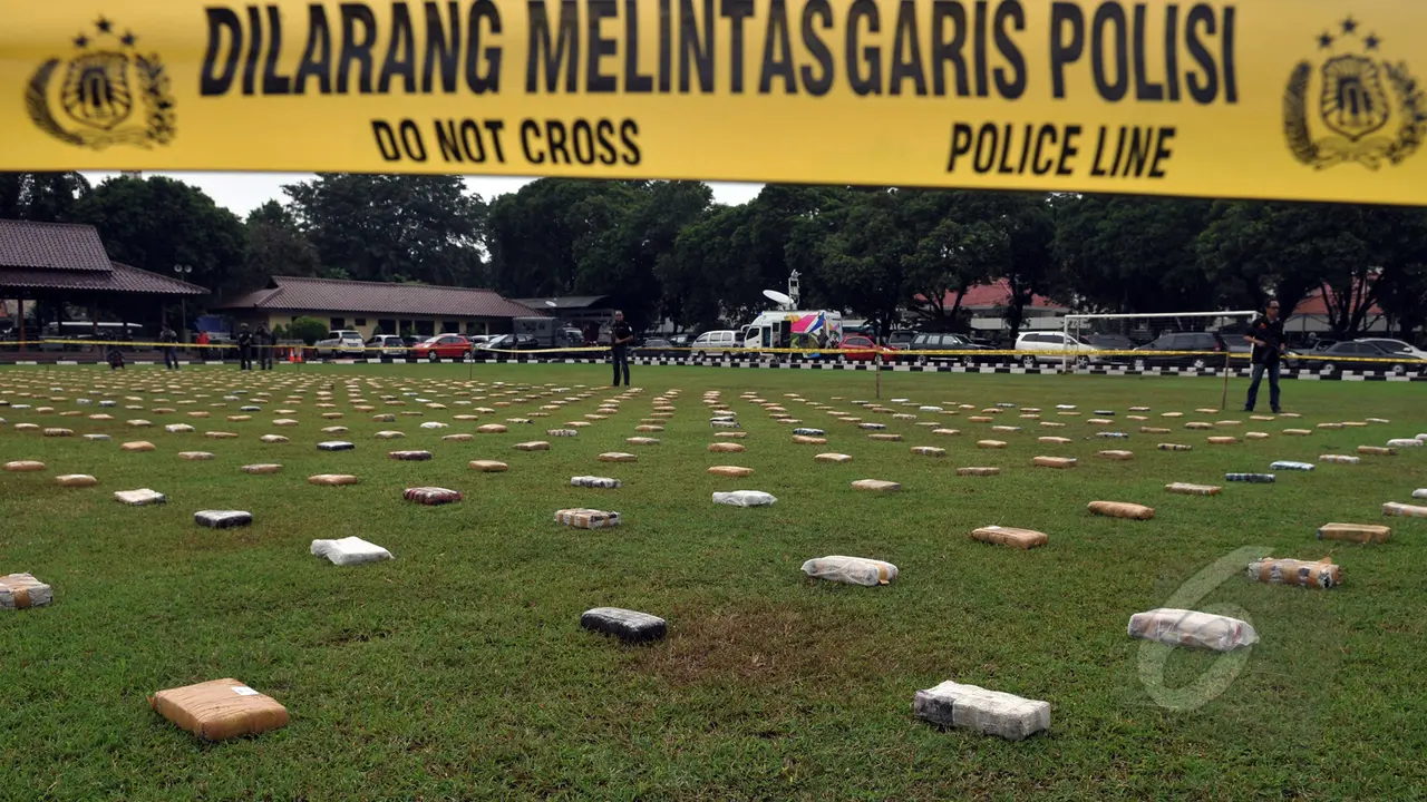 2,1 Ton Ganja Diamankan Ditnarkoba Mabes Polri 