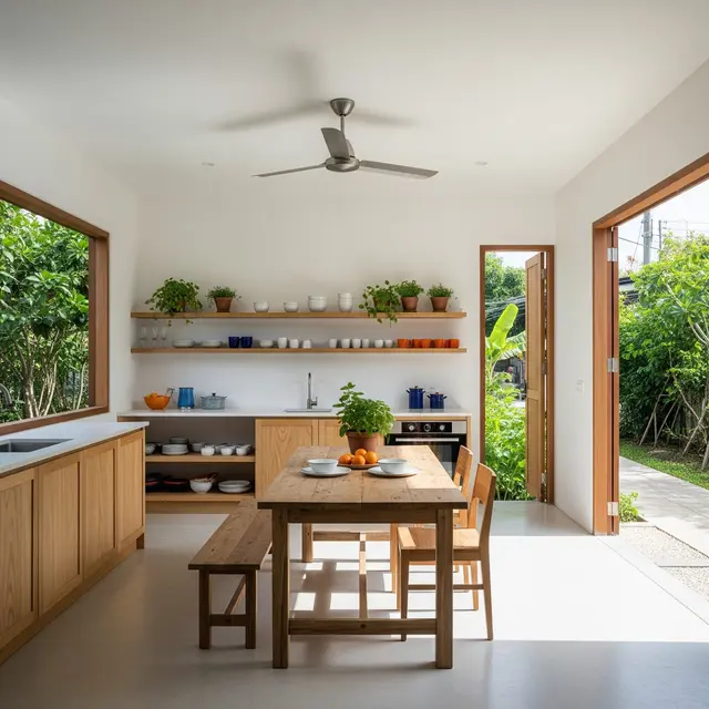 Model Dapur Tropis Minimalis untuk Rumah Kampung