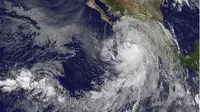 Badai terbentuk di atas laut Pasifik menuju Meksiko. (AFP)