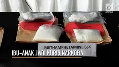 Petugas menangkap ibu dan anak yang menyelundupkan narkoba di dalam pembalut yang dikenakannya.
