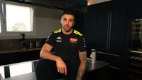 Andrea Iannone dengan balutan seragam Pertamina Enduro VR46 Racing Team. (X/Pertamina Enduro VR46 Racing Team)
