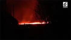 Rekaman derasnya aliran lava yang keluar dari Gunung Kilauea, Hawaii.