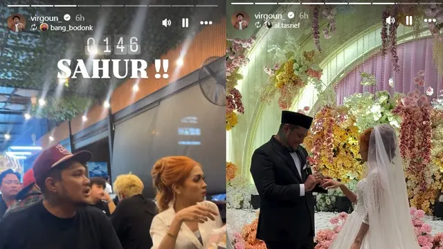 Virgoun Resmi Menikahi Lindi Fitriyana. (Instagram/ virgoun)