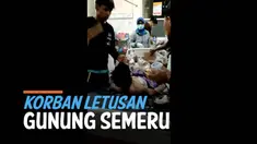 Rumah Sakit Umum Daerah Lumajang terima sejumlah warga yang terluka akibat letusan Gunung Semeru Sabtu (4/12) sore.