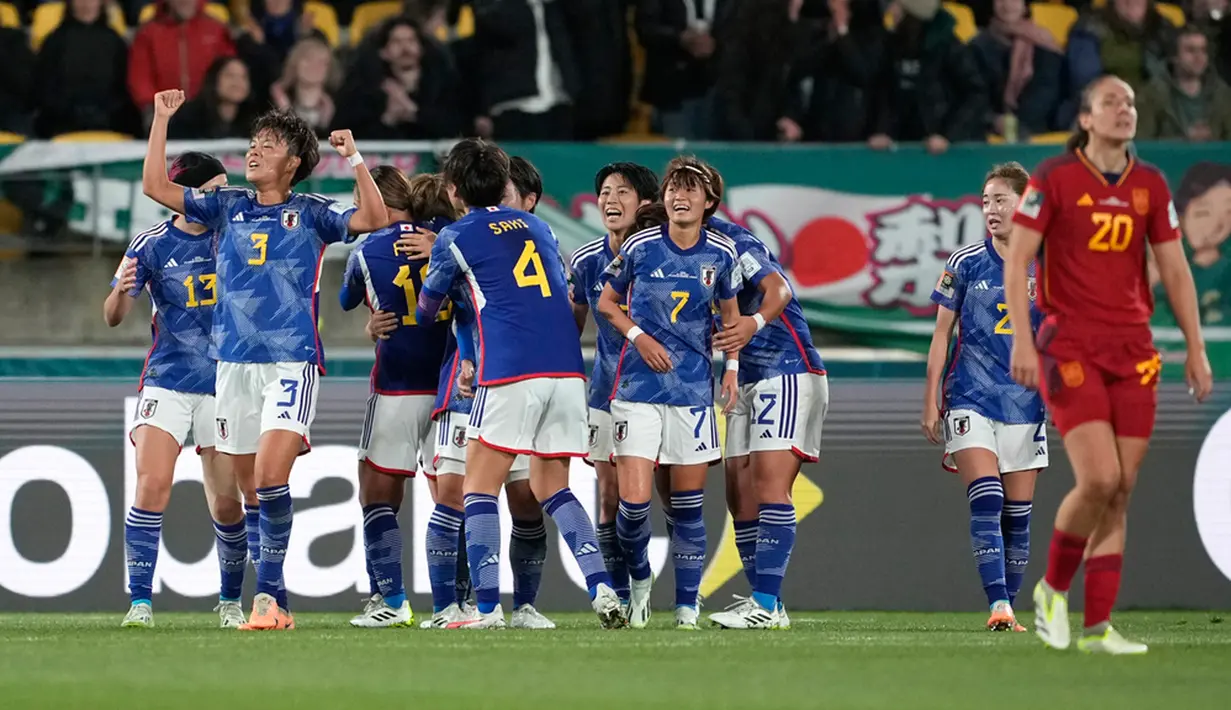 Sementara itu, Spanyol tetap menemani Jepang ke fase selanjutnya. Di babak 16 besar, Alexia Putellas dkk bakal berhadapan dengan peringkat pertama Grup A Piala Dunia Wanita 2023, Swiss. (AP Photo/John Cowpland)