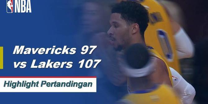 Cuplikan Pertandingan NBA : Lakers 107 vs Mavericks 97