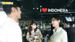 Chicco Jerikho bertanya kepada Kim Sejeong apakah dia pernah ke Indonesia sebelumnya. (Foto: YouTube/ Chicco Jerikho)