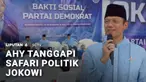 Ketua Umum Partai Demokrat, Agus Harimurti Yudhoyono (AHY) menanggapi safari politik Presiden ke-7 Joko Widodo. AHY mengatatakan pemilu 2029 masih lama dan partai yang ia komandoi memilih fokus kepada persoalan masyarakat hari ini.