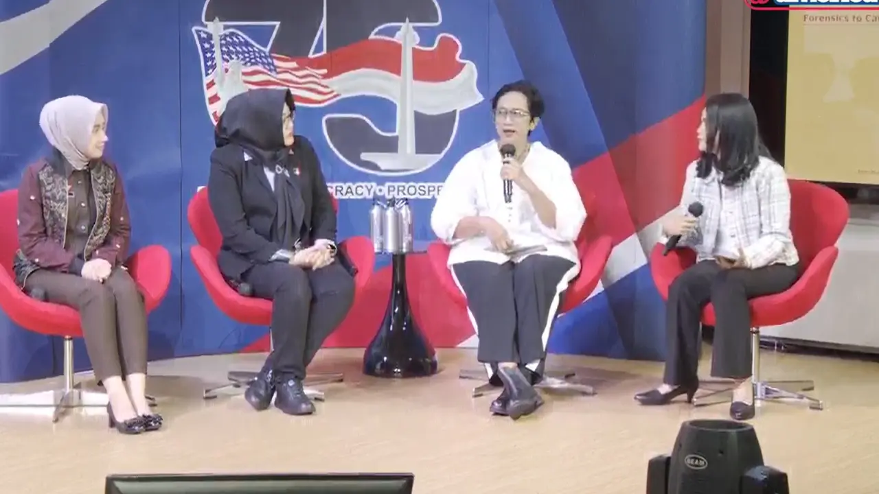 Diskusi bertema "Forensic to Catch a Criminal" yang diadakan Kedutaan Besar AS di Jakarta, Kamis (18/7/2024). (Tangkapan Layar YouTube @america)