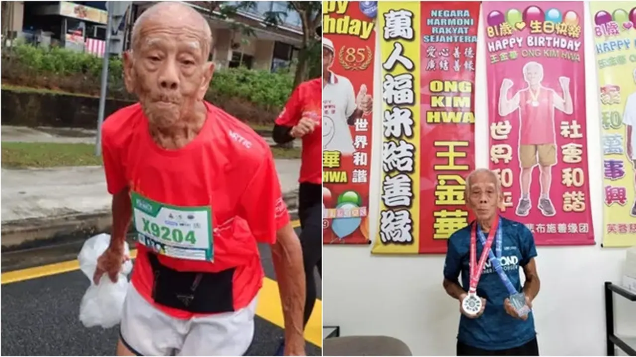 Masih Sehat Bugar, Kakek 88 Tahun Ini Berhasil Lari Maraton 10 Km dalam 85 Menit