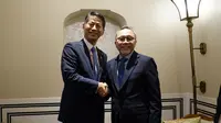 Pertemuan Bilateral Menteri Perdagangan RI Zulkifli Hasan dan Menteri Luar Negeri Jepang Yamada Kenji membahas perkembangan Indonesia-Japan Economic Partnership Agreement (IJEPA).