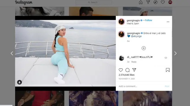 Kekasih Cristiano Ronaldo, Georgina Rodriguez