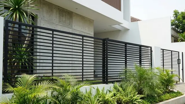 Model Pagar Garis Horizontal