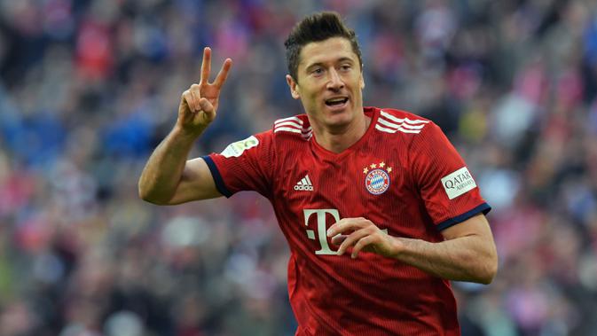 Striker Bayern Munchen Robert Lewandowski. (AFP/ Tobias Schwarz).