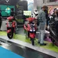 Booth Volta di pameran kendaraan listrik PEVS 2023. (Oto.com)