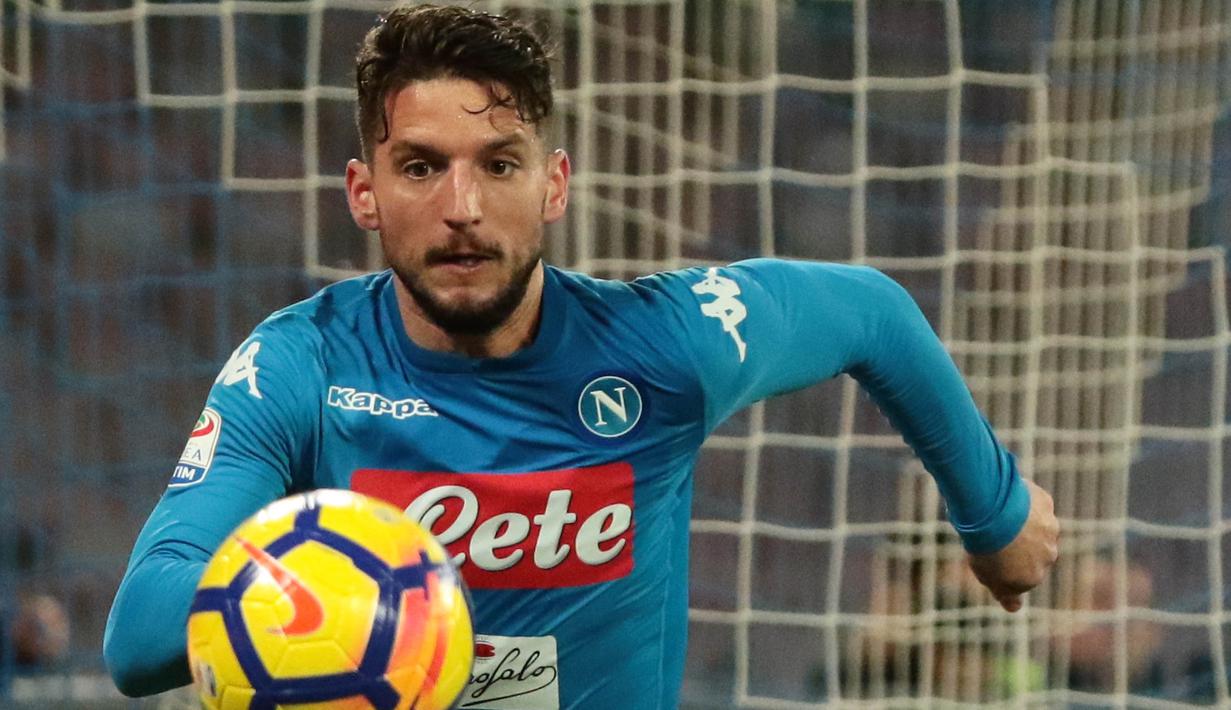 4. Dries Mertens (Napoli) - 17 Gol (4 Penalti). (AFP/Carlo Hermann)