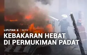 Kebakaran Hebat di Permukiman Padat