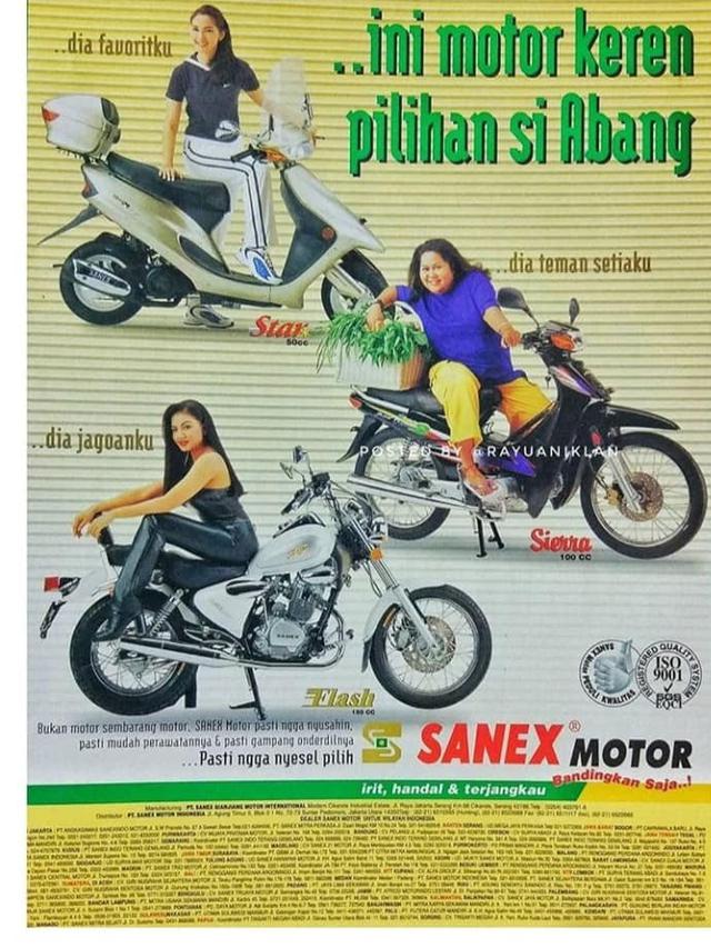 Sanex Motor, punya pilihan model skuter matik, bebek, dan cruiser