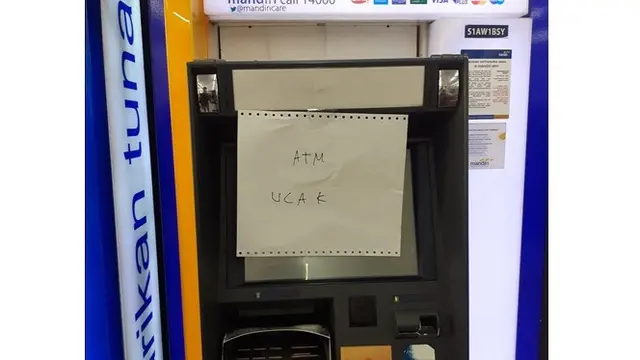 6 Tulisan di ATM Rusak Ini Bikin Geleng Kepala