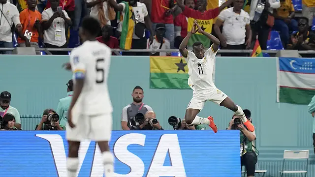 Striker Timnas Ghana Osman Bukari Tiru Selebrasi Gol Ronaldo