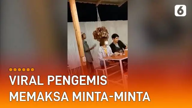 VIDEO: Viral Pengemis Memaksa Minta-Minta di Kafe, Pengunjung Sampai Pergi