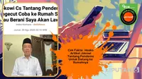 Cek Fakta: Hoaks Artikel Jokowi Tantang Pendemo untuk Datang ke Rumahnya