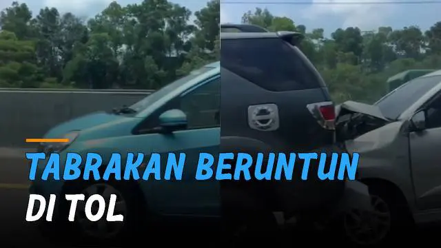 Beberapa mobil alami kecelakaan beruntun di Tol. kejadian itu terjadi di kilometer 49.800Tol Jakarta-Cikampek arah menuju Cikampek.