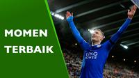 Video 5 momen terbaik Jamie Vardy bersama Leicester City dalam Inggris Premier League 2015.