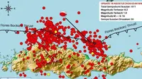 611 Gempa Susulan Guncang NTT