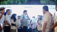 Kegiatan penyerahan kunci rumah secara simbolis kepada 100 debitur. (Ist)