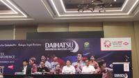 Konferensi pers Daihatsu Indonesia Masters 2026 di Jakarta, Kamis (27/11/2025). (Bola.com/Roby Dian)