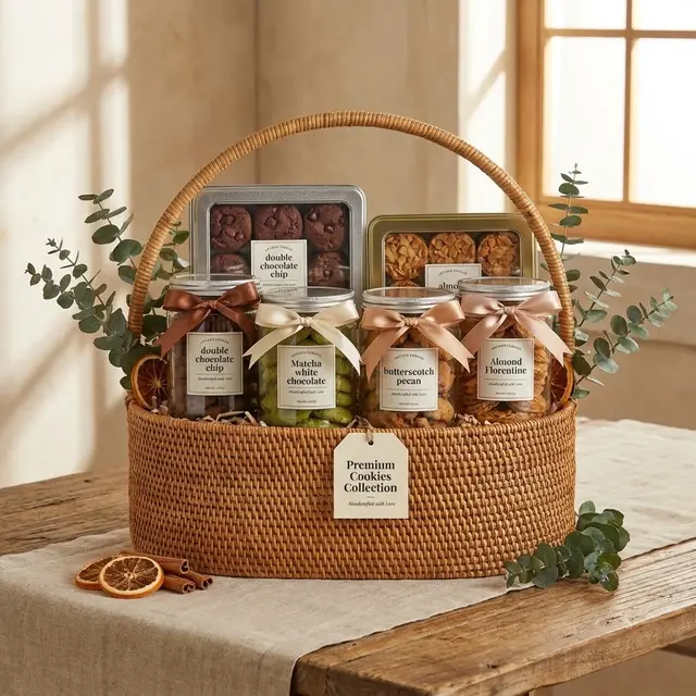 Ilustrasi Hampers Cookie Premium/Gemini AI