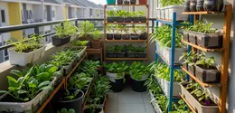 Ide Kebun Sayur untuk Ibu-ibu di Komplek Perumahan Subsidi/Gemini AI
